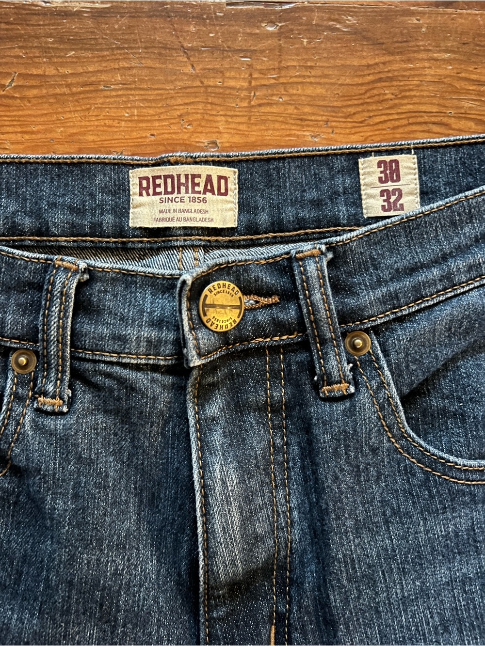Redhead 38x32 Relaxed Flex Bootcut Denim Jeans Americana Rugged Denim